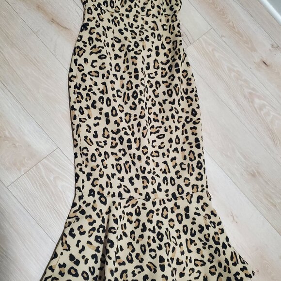 Cinq a Cept Luna Strapless Leopard Dress | 4 - Picture 2 of 6